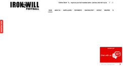 Desktop Screenshot of ironwillfootball.ca